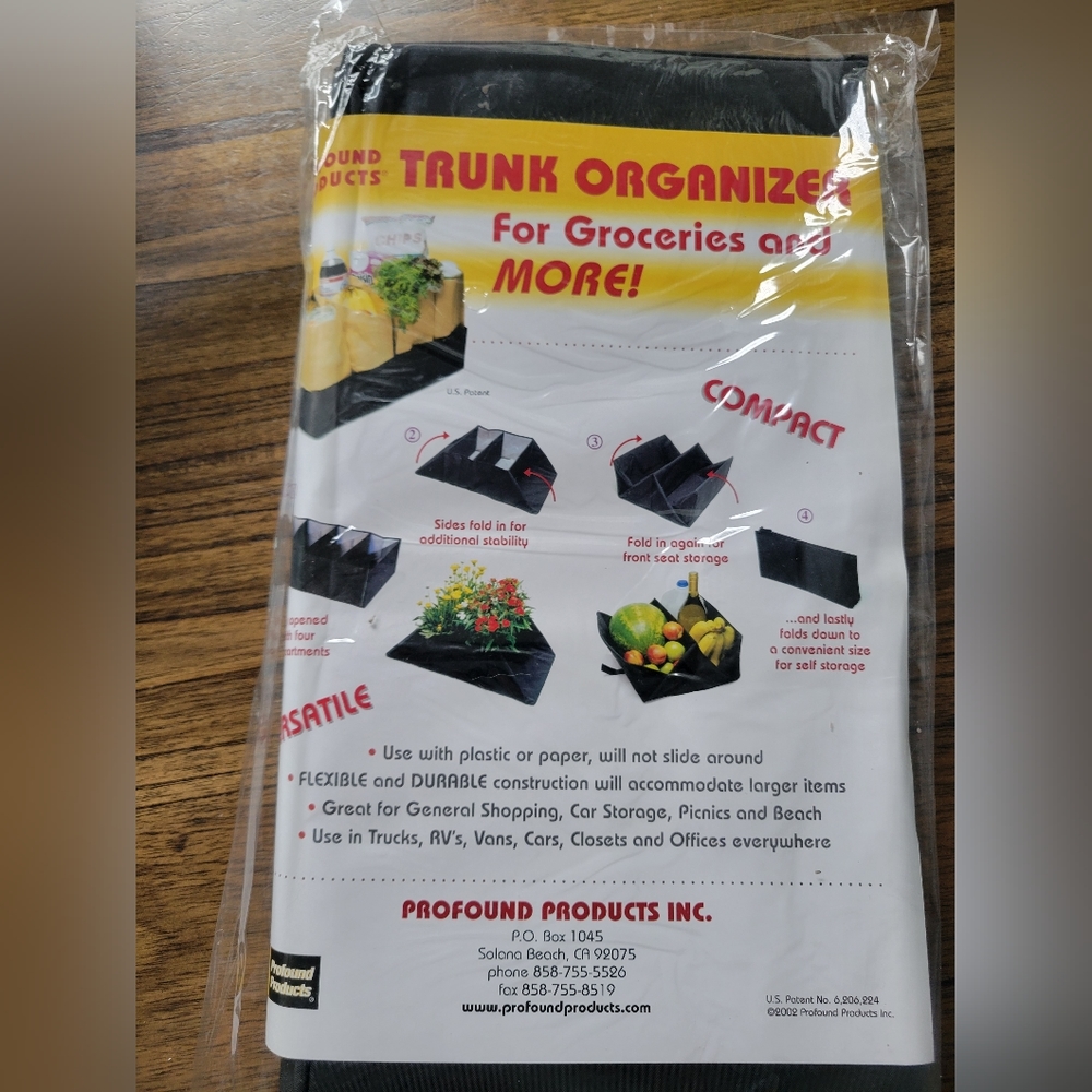 Profound products Trunk organizer- new!